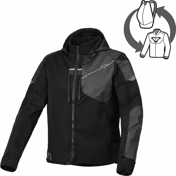 Geaca de vara textil dama MACNA DISTEC XS Gri deschis/Negru, 6, nordicamoto.ro