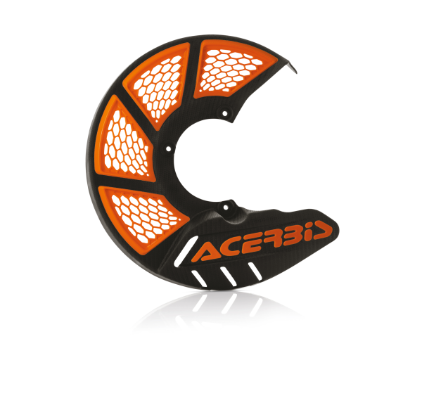 Protectie Disc Fata Acerbis X-Brake 2.0 Universala Portocaliu/Alb, 2, nordicamoto.ro