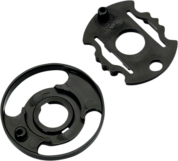Gringo S/lane Splitter Helmet Shield Baseplate Kit Set Black ONE SIZE, 1, nordicamoto.ro