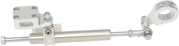 MOOSE RACING 11-way Rebuildable Steering Stabilizer Silver 