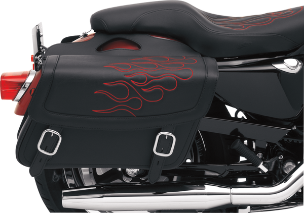 Highwayman Tattoo Saddlebags Red, Black L +, 3, nordicamoto.ro