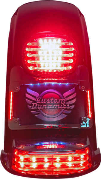 Turn Signal Eliminator With Tri Radius Illuminated Plate Frame Amber, White, 2, nordicamoto.ro