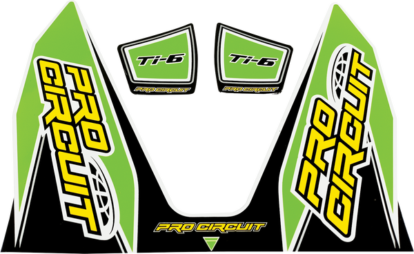 Ti-6 Exhaust Decals Green -0