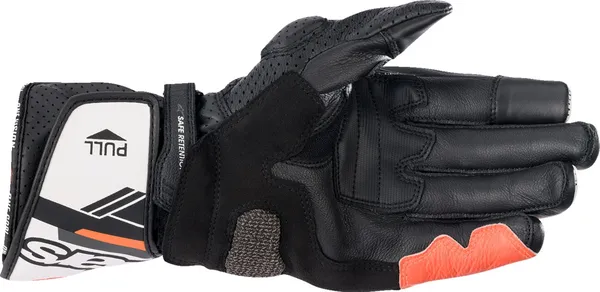 Manusi Alpinestars SP-8 V3 Black/White/Fluorescent Red-1