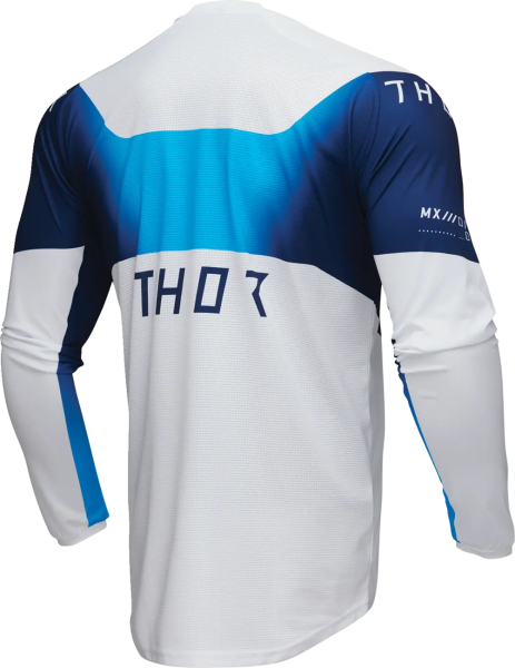 Tricou Enduro Thor Launchmode Storm White/Blue-2
