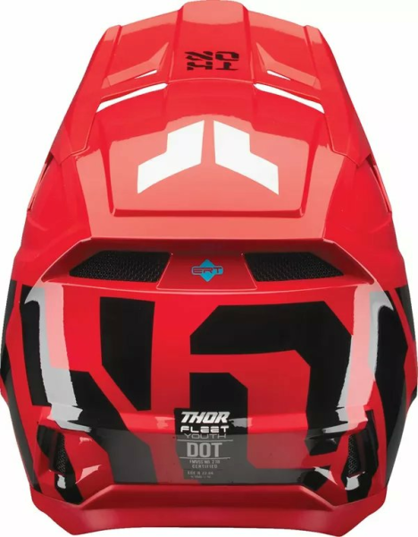 THOR Youth Fleet Forge Helmet Red -4