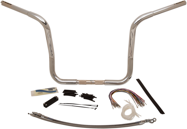 1-1/4(r) Ez Install Round Top Handlebar Kit Silver, 5, nordicamoto.ro