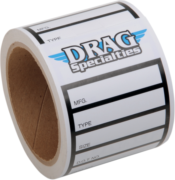 Tire Labels Black, Blue, White, 1, nordicamoto.ro