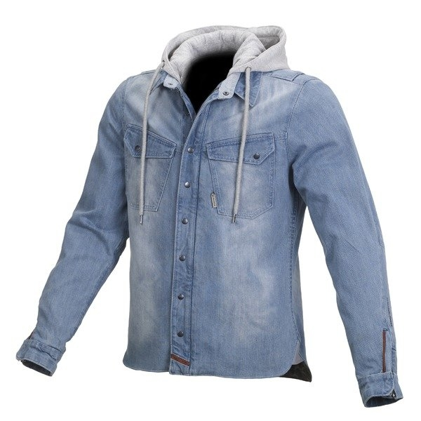 Geaca denim de vara MACNA WESTCOAST S Gri inchis/Negru, 8, nordicamoto.ro