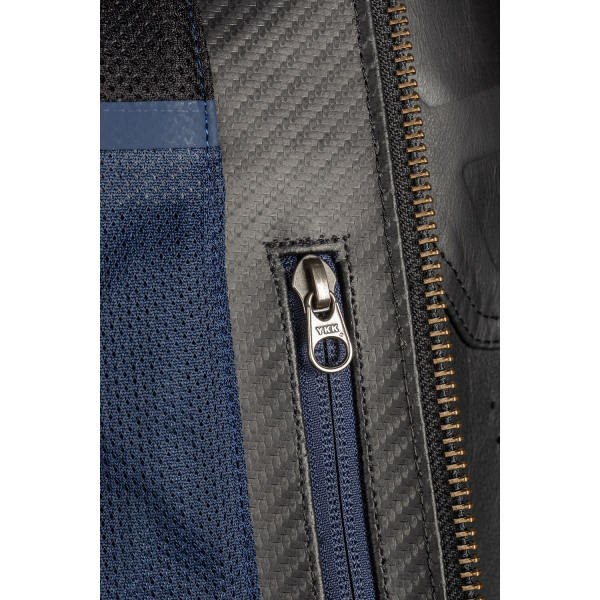 Geaca Moto Touring Klim Sixxer Leather Gunmetal Black-1