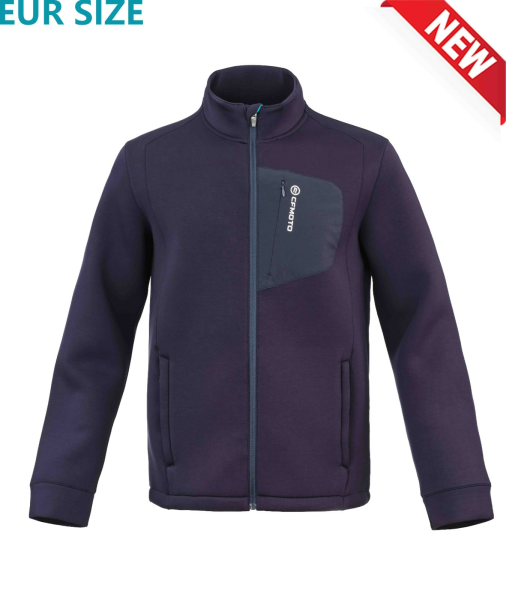 CARDIGAN CU GLUGĂ PENTRU BĂRBAȚI_ALBASTRU MARIN@L, 4, nordicamoto.ro