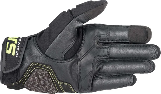 Manusi Piele Alpinestars Halo Black/Fluorescent Yellow M, 2, nordicamoto.ro