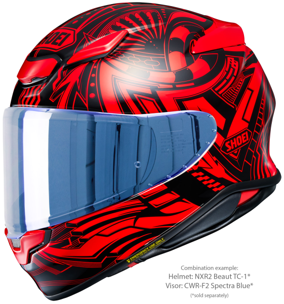 Casca integrala SHOEI NXR2 BEAUT TC-1 Negru/Rosu/Alb XXL-5