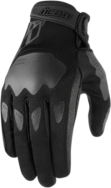 Manusi Textil/Piele Dama Icon Hooligan™ Black L +, 1, nordicamoto.ro