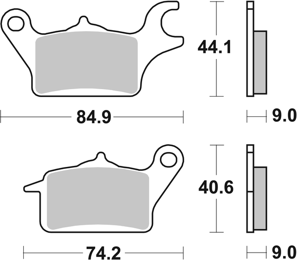 Ct Scooter Carbon Tech Organic Brake Pads, 1, nordicamoto.ro