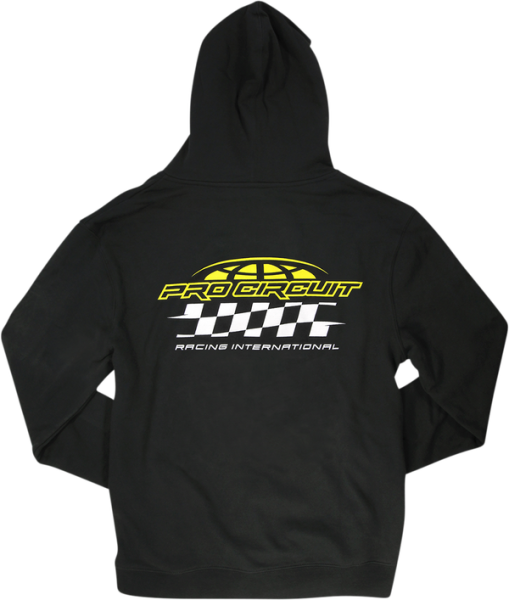 Racer Zip Hoodie Black-0