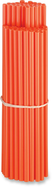 MOOSE RACING Spoke Skins Orange, Matte -0