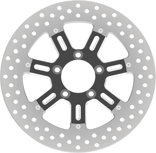 Two-piece Brake Rotor Black, Silver, 1, nordicamoto.ro