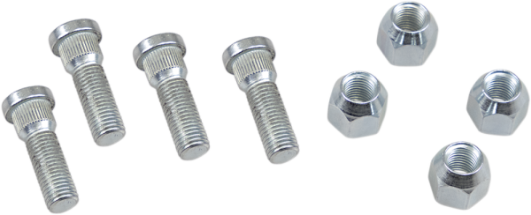 MOOSE RACING Wheel Stud-nut Kit Silver -0