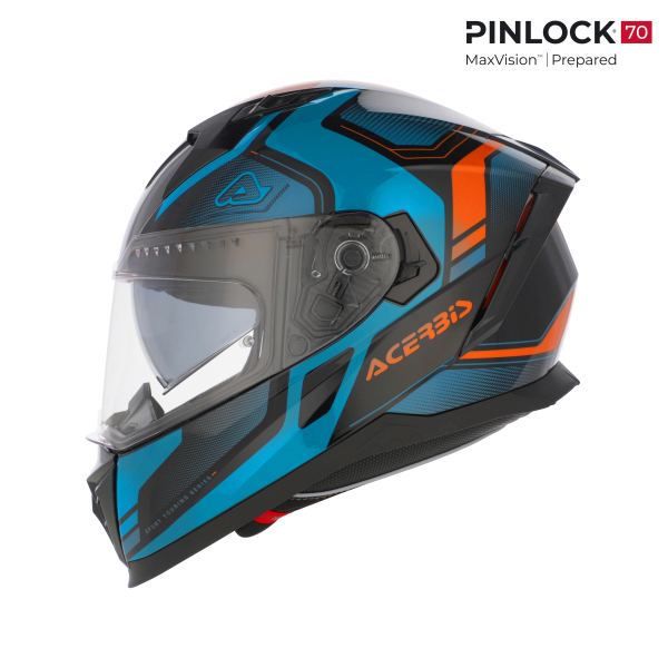 Casca Acerbis X-Way Graphic Blue/Orange-8