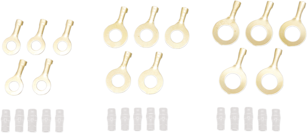 Eyelet Terminal Set Silver, 2, nordicamoto.ro