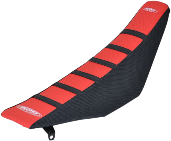 6-rib Gripper Seat Cover Black, Red, 2, nordicamoto.ro