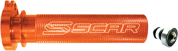 Motocross Aluminum Throttle Tube With Bearing Orange 