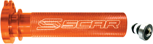 Motocross Aluminum Throttle Tube With Bearing Orange