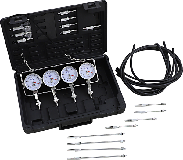 Vacuum Gauges Black, Silver, Chrome, 4, nordicamoto.ro