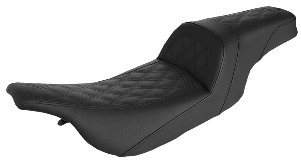 Slim Lattice Stitched Seat Black, 1, nordicamoto.ro