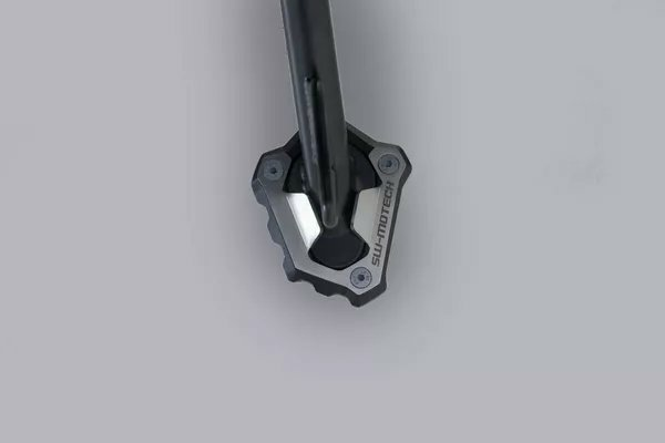 Sidestand Foot Extension Black, Silver -4