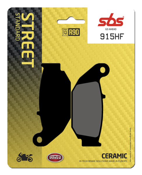 Hf Street Ceramic Organic Brake Pads, 1, nordicamoto.ro