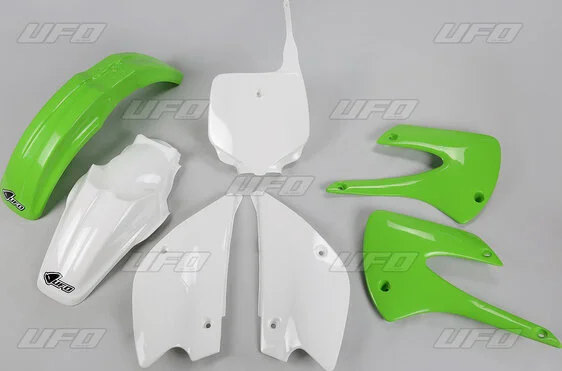 Complete Body Kit For Kawasaki Green, White, 1, nordicamoto.ro