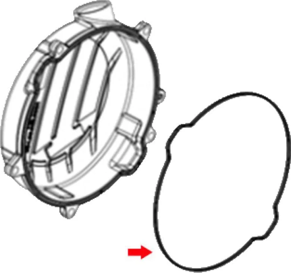 Clutch cover gasket external, 1, nordicamoto.ro