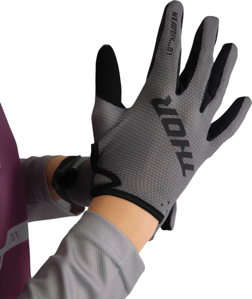 Womens Ridemode Static Gloves Gray -3