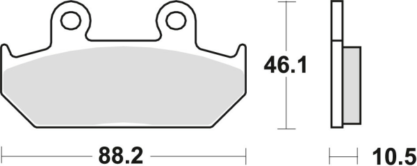 Placute frana fata TRW Sinterizate STREET HONDA VT 600 SHADOW '89-'93/XL 600V TRANSALP '91-'93/NX DOMINATOR 650 '88-'90/XRV 650 AFRICA TWIN '88-'90/GL 1500 '88-'00