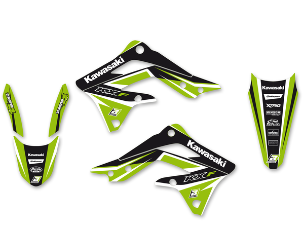 Graphics Kit With Seat Cover Black, Green, 1, nordicamoto.ro