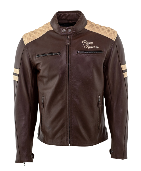 Geaca Piele Rusty Stitches JARI Brown/Beige-3ec1aa19cebd6f566c676d7f4b379680.webp