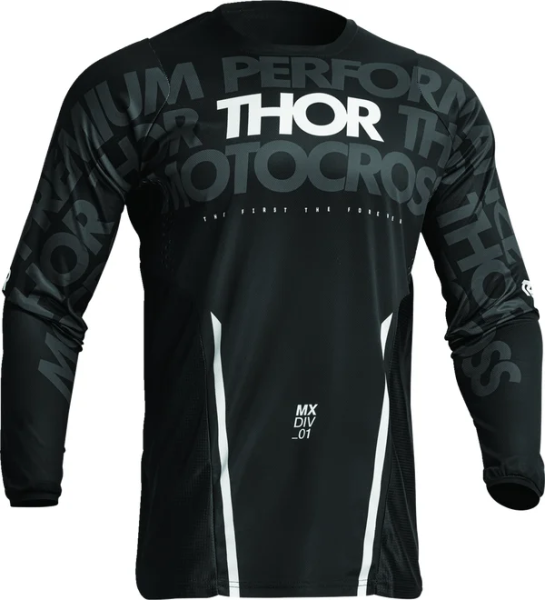 Tricou Thor Pulse Mono Black/White M, 1, nordicamoto.ro