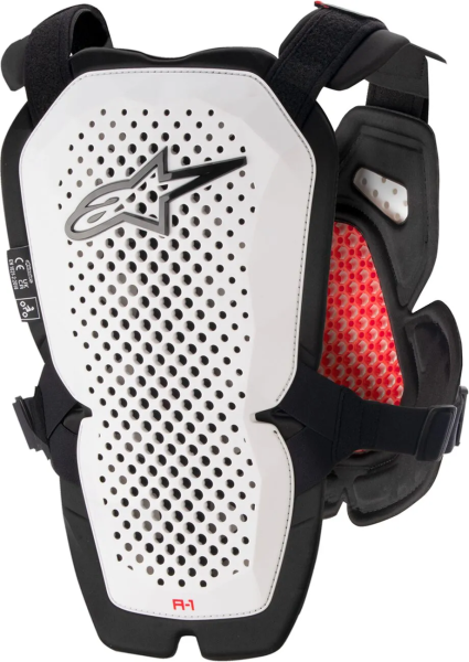 Armura Alpinestars A-1 Roost Guard White/Black/Red-0