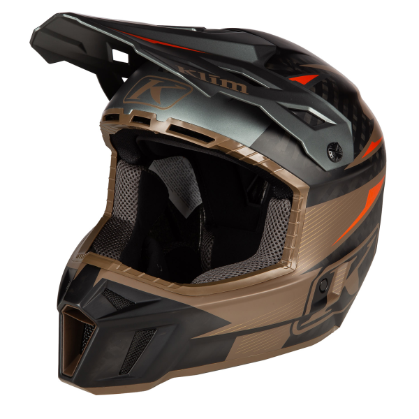 Casca Klim F3 Carbon Pro Off-Road ECE STRIKER CARBON GLOSS BLACK-14