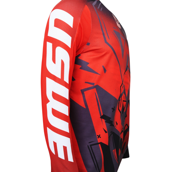 Tricou USWE Kalk Cartoon Off-Road Flame Red-1