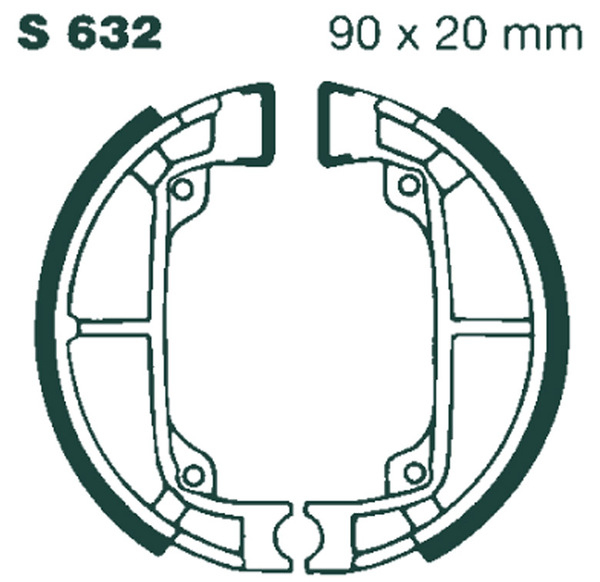 Standard Brake Shoes, 1, nordicamoto.ro