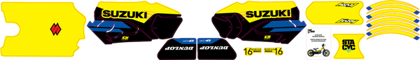 Stacyc Stability 16(r) Cycle Brushless Graphic Kit Yellow, 2, nordicamoto.ro