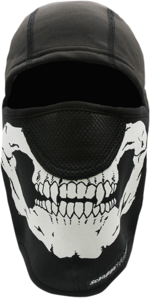 Balclava Fleece Skull Black, White, 1, nordicamoto.ro