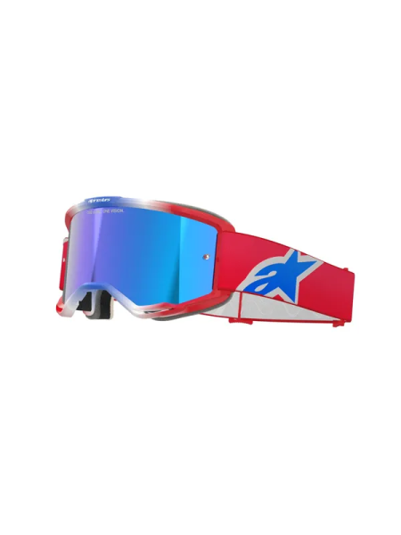 Ochelari Alpinestars Vision 5 Corp Red / Mirror-Blue-1