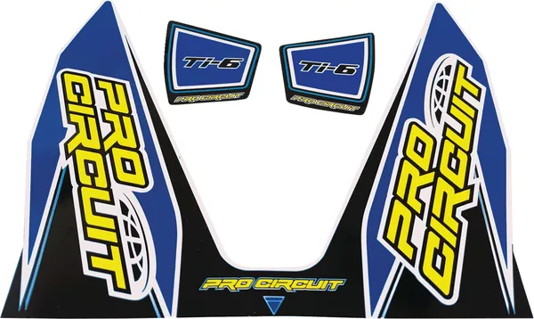 Ti-6 Exhaust Decals Blue