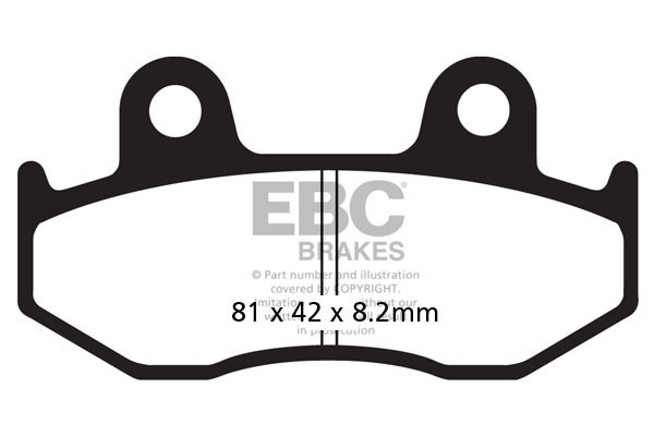 Sfa Series Organic Scooter Brake Pads, 2, nordicamoto.ro