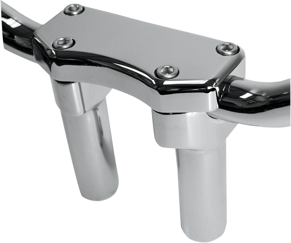 Handlebar Riser & Top Clamp Kit Silver, 1, nordicamoto.ro