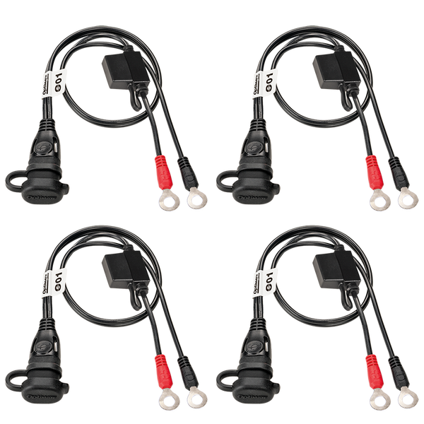 1/4(r) Eyelet Battery Connection Lead Black, 2, nordicamoto.ro